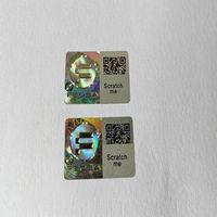Custom Tamper-Proof 3D Authenticity Certificate Hologram Stickers Barcode PET/PVC Adhesive Holographic for Consumer Electronics