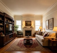 FULLSUMMER Servicio de Diseño de Interiores para el Hogar, Personalización Completa de Casas, Diseño Integral de Hotel Estilo American Farmhouse Vintage