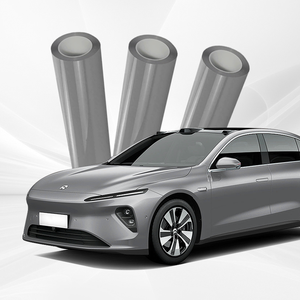 طبقة حماية طلاء رمادية من الساتان الفاخر من البولي يورثين الحراري 7.5mil مقاومة للاصفرار ذاتية الشفاء مقاومة للاشعة البنفسجية لفة متغيرة اللون للجسم - Product Image 1