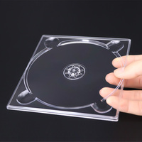 WEISHENG Étui CD/DVD personnalisé en plastique transparent pour un seul disque, avec étui Digipak à coller, pour CD/DVD, plateaux Digipak simples ou doubles