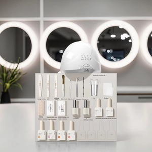 Chuyên Nghiệp Móng Tay Nghệ Thuật Công Cụ Thiết Lập Người Mới Bắt Đầu Thân Thiện Với Đầy Đủ <span class=keywords><strong>Kit</strong></span> Đối Với Trang Chủ Sử Dụng Nhanh Chóng Làm Khô Quang Trị Liệu Miễn Phí Mẫu 30Ml LED Đèn - Product Image 1