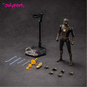 Zd <span class=keywords><strong>Toys</strong></span> - Figura <span class=keywords><strong>de</strong></span> Acción Original <span class=keywords><strong>de</strong></span> Marvel <span class=keywords><strong>Spider</strong></span>-<span class=keywords><strong>Man</strong></span>: <span class=keywords><strong>No</strong></span> <span class=keywords><strong>Way</strong></span> <span class=keywords><strong>Home</strong></span>, <span class=keywords><strong>Spider</strong></span>-<span class=keywords><strong>Man</strong></span> Negro y Dorado, Escala 1/10, Articulaciones Móviles, 18 cm, 7 Pulgadas - Product Image 2