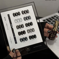SUUSEEGEL 2026 Nouveau Kit de 10 Couleurs de Gel Ongles Effet Œil de Chat Perle Noire Haute Qualité Non Toxique Gel UV pour Salon de Manucure DIY ODM/OEM Vente en Gros