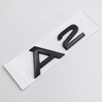 Emblema 3D ABS Negro Plateado para Audi A1 A3 A4 A5 A6 A7 A8 TDI TFSI, Insignia para Auto, Calcomanía para Maletero, Adhesivo para Guardabarros
