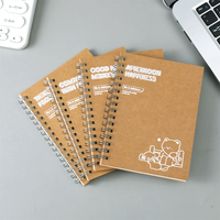 Cahier à couverture rigide A5 Oemodm Reliure à deux fils Couverture en matériau Pp 5 sujets Onglets de séparation d'index colorés