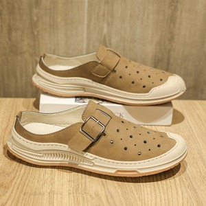 <b>Men's</b> breathable fashionable trendy summer outdoor half-slipper openwork design beach one-step-on Casual Sandals <b>For</b> <b>Men</b> - Product Image 1