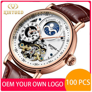 Personnalisez votre propre logo - Montres KINYUED J116 - Relojes - Montre de luxe pour homme - Montre automatique mécanique étanche pour homme - Product Image 1