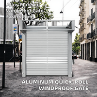 Porte à enroulement rapide moderne Turbo Hard Rolling Shutter, automatique, à induction, coupe-vent, isolante, en alliage d'aluminium, finition fibre de verre