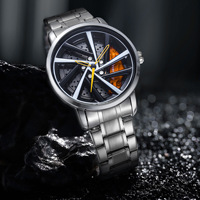 YALOZE N930 Edelstahl Wasserdichte Relogio Herren uhren für Herren Luxus Auto Rad Zifferblatt Quarzuhr Reloj Armbanduhr