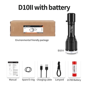 Lampe de plongée USB-C rechargeable 2000LM 100m lampe de poche étanche 6500K avec batterie 21700 Li pour le sauvetage en plongée sous-marine - Product Image 6