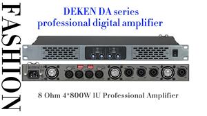 DEKEN DA-4400 quatre canaux classe D 1u stéréo 400W * 4 amplificateur de puissance Audio numérique professionnel pour haut-parleurs de karaoké de scène - Product Image 3