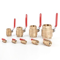 Rosca hembra de bronce 600 Válvula de bola de latón WOG con mango de cobre Control de alta temperatura OEM personalizable para agua Gas Oil