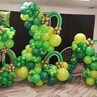 Kit d'arche de guirlande de ballons sur le thème de la jungle verte, personnalisable et écologique, pour les fêtes de Noël, du Nouvel An et d'anniversaire