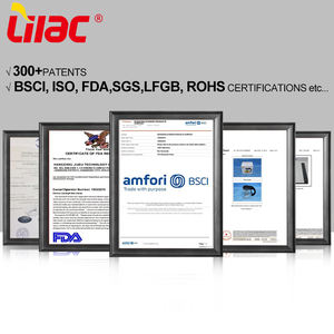 Lila Bsci y Lfgb 380Ml Vaso de café Tapa <span class=keywords><strong>Cafetto</strong></span> Tazas de café de hielo de vidrio sin asas - Product Image 5