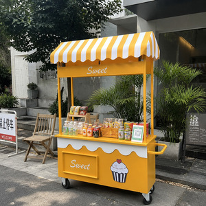 Chariot de vente multifonctionnel pour marché nocturne, stand de fleurs de <span class=keywords><strong>catalpa</strong></span>, chariot commercial pour centre commercial, camion de restauration extérieur, usage commercial, Chine - Product Image 1