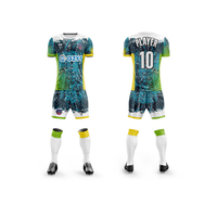 Maillot de football personnalisé en gros, impression par sublimation intégrale, kit uniforme de football respirant pour club, école, équipe, design personnalisé
