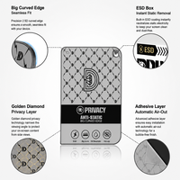 Protection d'écran en verre trempé anti-espionnage personnalisée OEM 9H 2.5D anti-rayures pour iPhone Duo 17 18 Pro Max Air 15 Plus