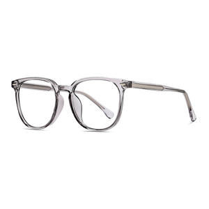 Montura de gafas rectangulares Tr90 para mujer, tamaño mediano, lentes planas anti luz azul con lente de PC y puente medio - Product Image 5