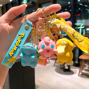 3D PVC dễ thương phim hoạt hình khuyến mại pokemoned <span class=keywords><strong>Keychain</strong></span> Keyring silicon tùy chỉnh phim hoạt hình nhân vật túi móc chìa khóa xe cao su <span class=keywords><strong>Keychain</strong></span> - Product Image 3