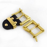 Meetee AP274 40MM Boucle de Ceinture pour Homme Boucle de Ceinture à Clip en Laiton Solide Décontracté Haut de Gamme