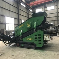 Crible vibrant mobile sur chenilles Upsen UYK221, double étage, robuste, avec moteur et pompe 380V pour carrière et démolition