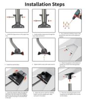 Kit de fixation pour poteau de toit Starlink Gen 3 V4, accessoire d'installation étanche pour tuyau, structure à goupille de verrouillage, support mural OEM
