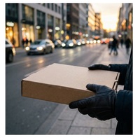 Boîte à pizza en carton ondulé de qualité supérieure, résistante à la graisse et aux fuites, emballage alimentaire pour les restaurants, les franchise et l'usage commercial