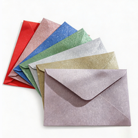 Enveloppe de mariage personnalisée en papier brillant avec carte intérieure, enveloppe brillante colorée avec design personnalisé