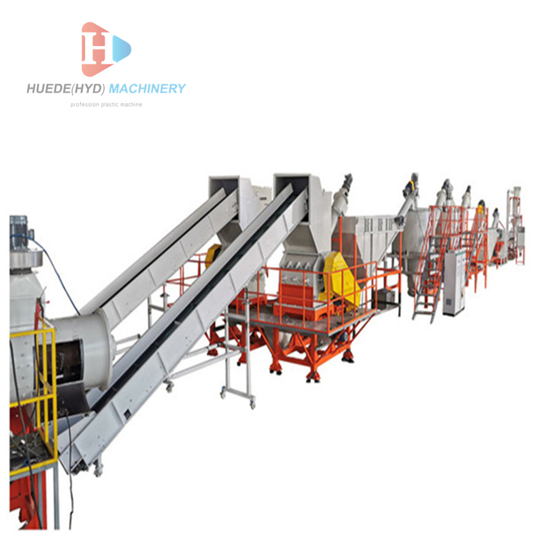 Пластиковая ПП ПЭ пленка переработанная Дробильная стиральная сушильная линия для продажи