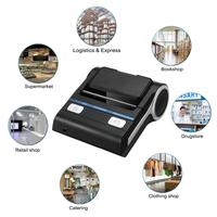 Printer penerimaan termal BT Mini portabel produk dalam stok seluler nirkabel untuk penggunaan Supermarket cetak kertas termal kompatibel