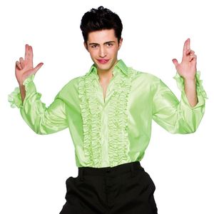 CHEMISES À VOLANTS DISCO <span class=keywords><strong>POUR</strong></span> <span class=keywords><strong>HOMME</strong></span> DES ANNÉES 1970 ADULTES ROBE FANTAISIE COSTUME 70'S FRILLY TOP 1960S - Product Image 6