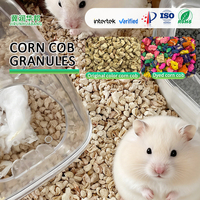 Granulés de maïs à faible teneur en poussière pour la doublure des cages d'élevage de souris de laboratoire, de lapins et de petits mammifères