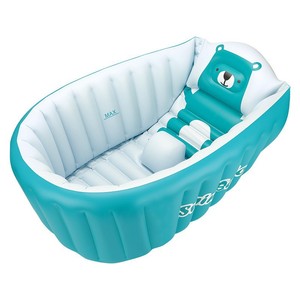 Baignoire gonflable pour bébé Swimbobo 82x57x28cm, épaisse, portable et pliable, pour la maison et les voyages, 0-12 mois - Product Image 5