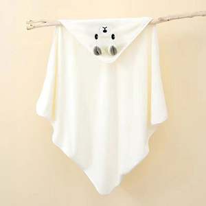 Super Soft Flannel Baby Hooded Bath Towel 80*80cm Baby <b>Swaddle</b> <b>Blanket</b> with Hood Animal - Product Image 3