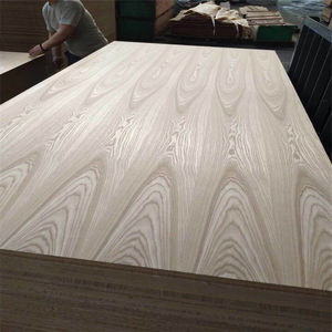 Tablero HMR MDF HDF 12mm 15mm 18mm Chapa de Fresno natural Hoja de MDF Roble blanco Roble rojo y tablero de MDF de nogal negro - Product Image 1