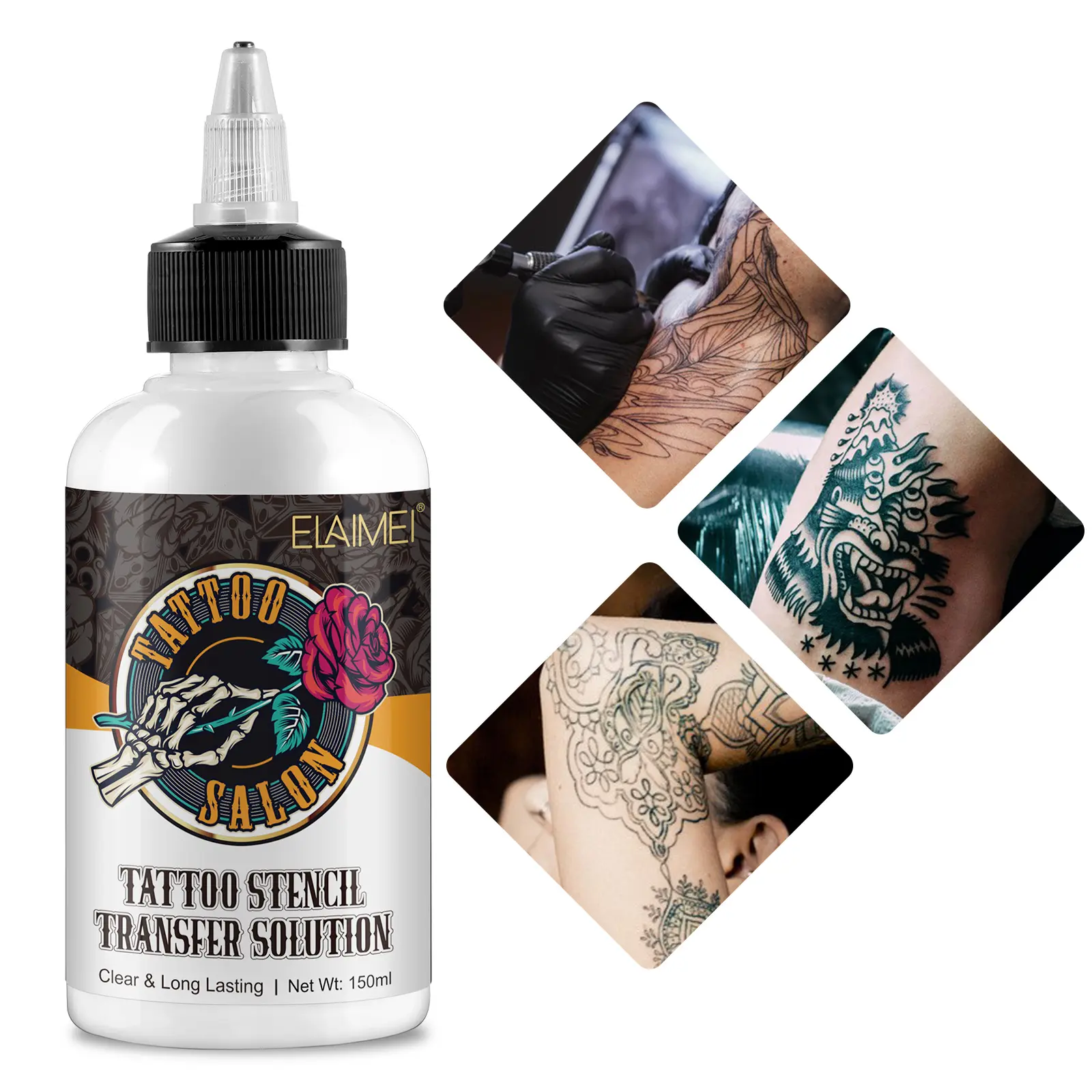 120ml Tattoo Transfer Gel Solução Tatuagem Profissional Transferência Gel Stencil Primer Stuff Tattoo Cream