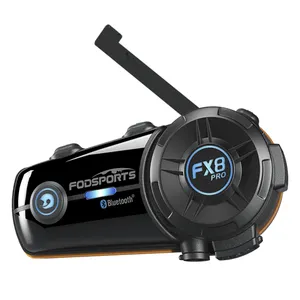 Casque d'appariement universel intercom bluetooth 8 coureurs full duplex scooter bluetooth casque écouteur interphone bluetooth moto