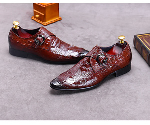 Zapatos Oxford de Negocios Personalizados de Lujo, con Punta en Pico, para Hombre, de Vestir, con Cordones, de Cuero, Hechos a Mano, Ligeros, Antideslizantes - Product Image 1