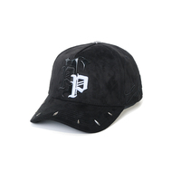 Gorras de Béisbol al por Mayor de Alta Calidad G5, Gorra de Béisbol de 5 Paneles con Bordado 3D Personalizado, Visera Plana, Negra, Estilo Tito Doble P