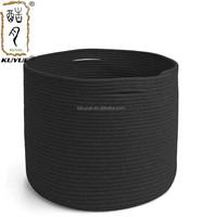 Da KUYUE — panier de rangement pliable, en coton, Portable, pour Pot de fleur, décoration de maison, avec corde et jute