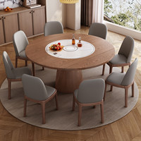 Table et chaises rondes pliables et extensibles de style minimaliste, adaptées aux appartements, hôtels et restaurants