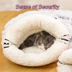 Nuevo diseño de gato de peluche para dormir, perro, gato, relleno, decoración del hogar, saco de dormir para mascotas, cama cálida para gatos - Product Image 4