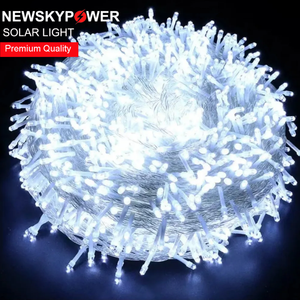 Guirnalda de Luces <span class=keywords><strong>Solares</strong></span> de 400 LED con 8 Modos y Batería de 2400 mAh para Decoración de Jardín, Fiestas y Eventos Especiales - Product Image 4