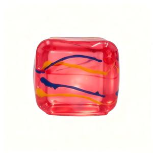 Balle anti-stress Kawaii en forme de cube de glace marbré, transparente, à motifs colorés, solide, à presser, jouet sensoriel pour soulager l'anxiété, idéale pour les fêtes - Product Image 6