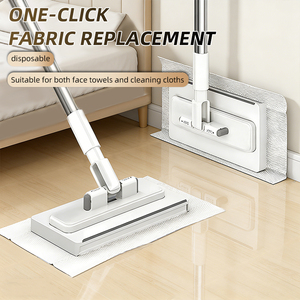 Serpillère <span class=keywords><strong>de</strong></span> nettoyage <span class=keywords><strong>de</strong></span> sol à serrage automatique, extensible et auto-essoreuse, avec tête <span class=keywords><strong>de</strong></span> rechange en microfibre, également utilisable comme essuie-glace <span class=keywords><strong>pour</strong></span> <span class=keywords><strong>vitres</strong></span> et lingettes humides - Product Image 3