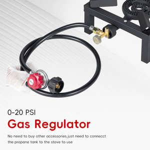 Cocina de <span class=keywords><strong>Gas</strong></span> para Exteriores con 3 Quemadores de Propano, Parrilla para Barbacoa, con Regulador de 5 PSI - Product Image 2