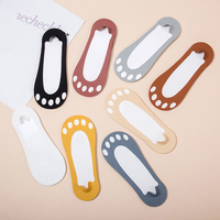Séchage rapide respirant Designer Design innovant femme cinq doigts chaussette drôle Invisible été mode chaussettes