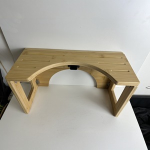 เก้าอี้พับได้ไม้ไผ่ 40x20x18.5 ซม. เก้าอี้นั่งยองสำหรับใช้ในห้องน้ำ - Product Image 1