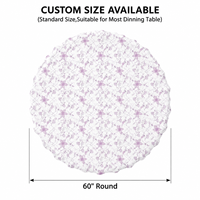 Nappe de table en PEVA non tissé, motif floral violet, imperméable, pour salle à manger