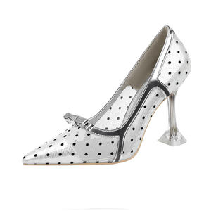 Chaussons à talons hauts pour femmes 2023SS, 10 <span class=keywords><strong>cm</strong></span>, nouveaux modèles, talons hauts sexy en maille pour femmes, bout pointu, taille de <span class=keywords><strong>talon</strong></span> 34, escarpins sexy pour strip-teaseuses - Product Image 6